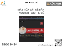 Máy rửa chén bát để bàn Kocher X10 - 10 bộ ( màu đen )